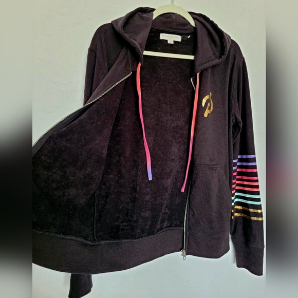 Peloton×Spiritual Gangster Women's Cotton & Rayon Blend Rainbow Hoodie Small - Picture 12 of 16